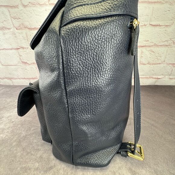 Valentino Mario Simeon Studded Leather Backpack Navy NWT main image 7